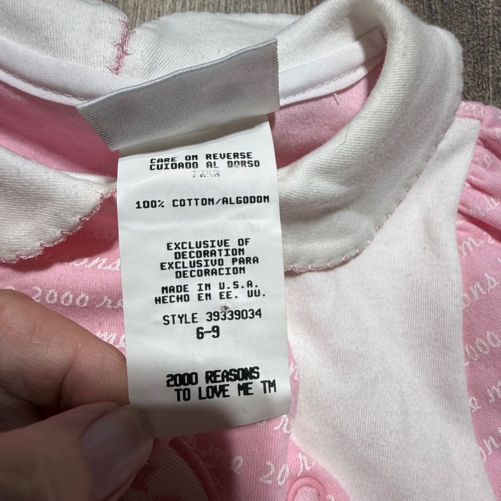 Vintage Alexis Romper Pink 2000 Reasons to Love Me Y2KKids Retro - Picture 4 of 9